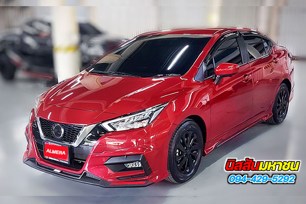 nissan almera สเกริร์ต ล้อแม็กรมดำ
